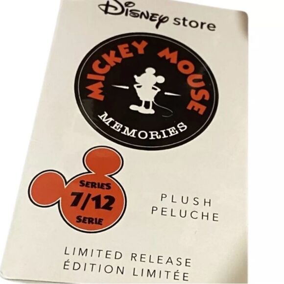 NWT Mickey Mouse Memories Orange Corduroy Soft Toy Series 7 of 12 - Picture 4 of 4